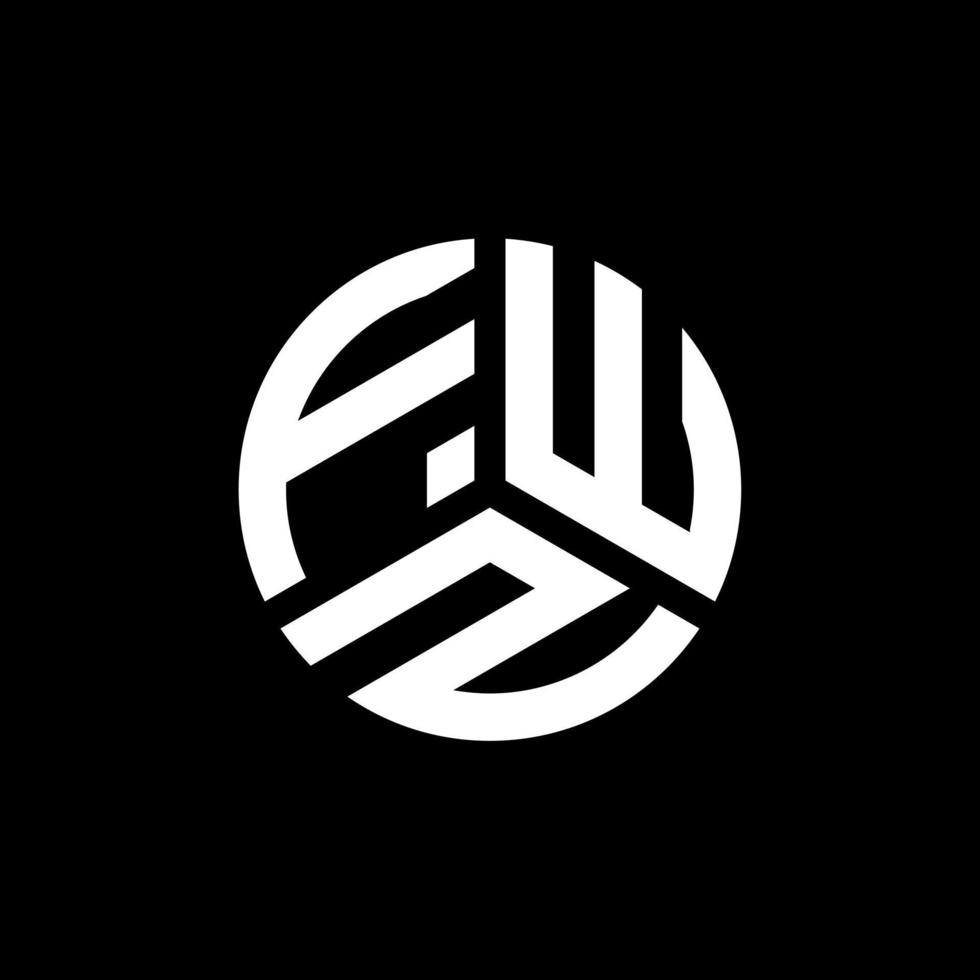 fwz-Brief-Logo-Design auf weißem Hintergrund. fwz kreative Initialen schreiben Logo-Konzept. fwz Briefgestaltung. vektor