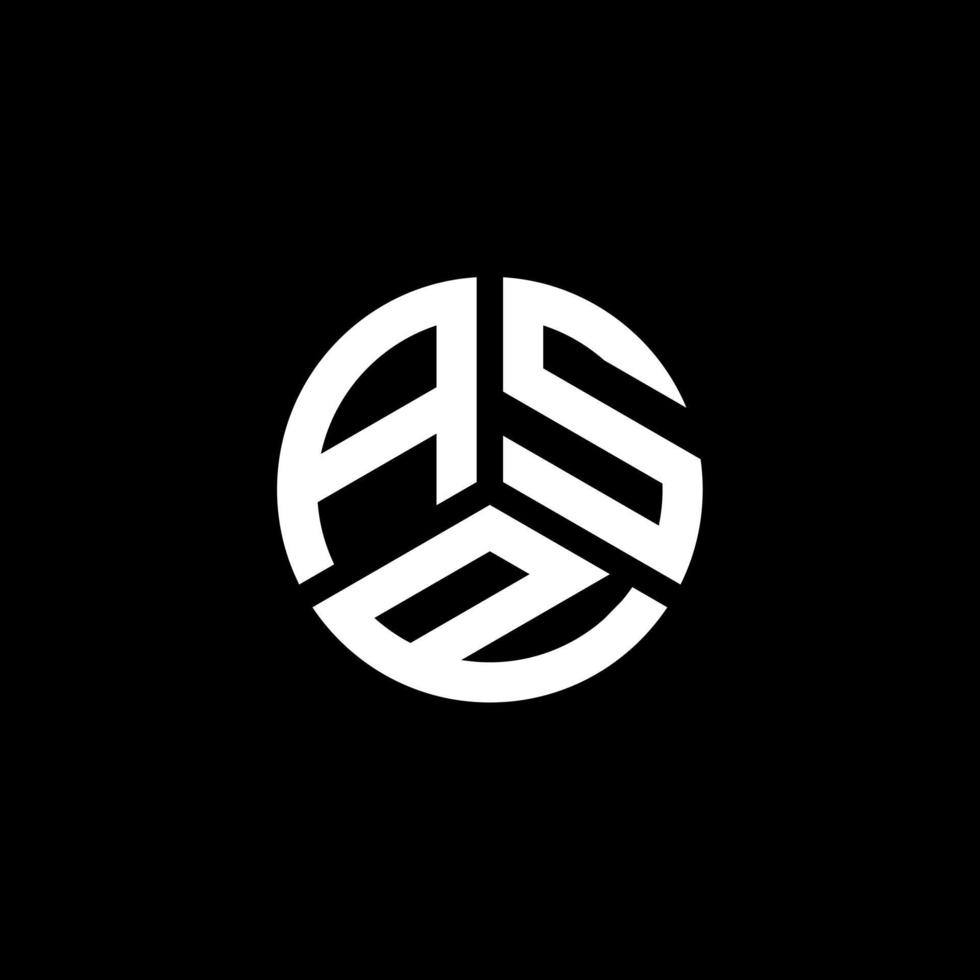 Asp-Brief-Logo-Design auf weißem Hintergrund. asp kreative Initialen schreiben Logo-Konzept. Asp-Briefgestaltung. vektor