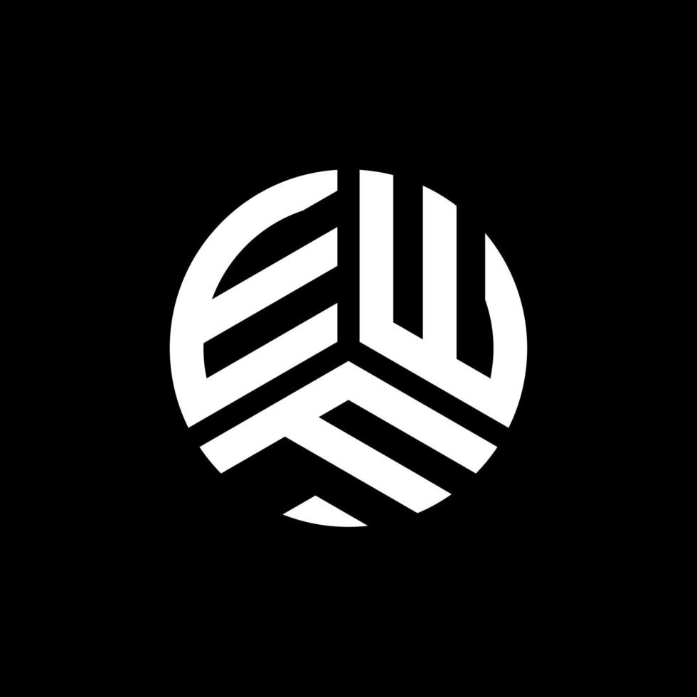 ewf brev logotyp design på vit bakgrund. ewf kreativa initialer brev logotyp koncept. ewf bokstavsdesign. vektor