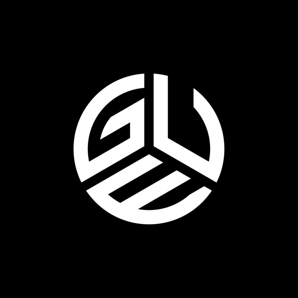 gue-Buchstaben-Logo-Design auf weißem Hintergrund. gue kreative Initialen schreiben Logo-Konzept. gue Briefgestaltung. vektor