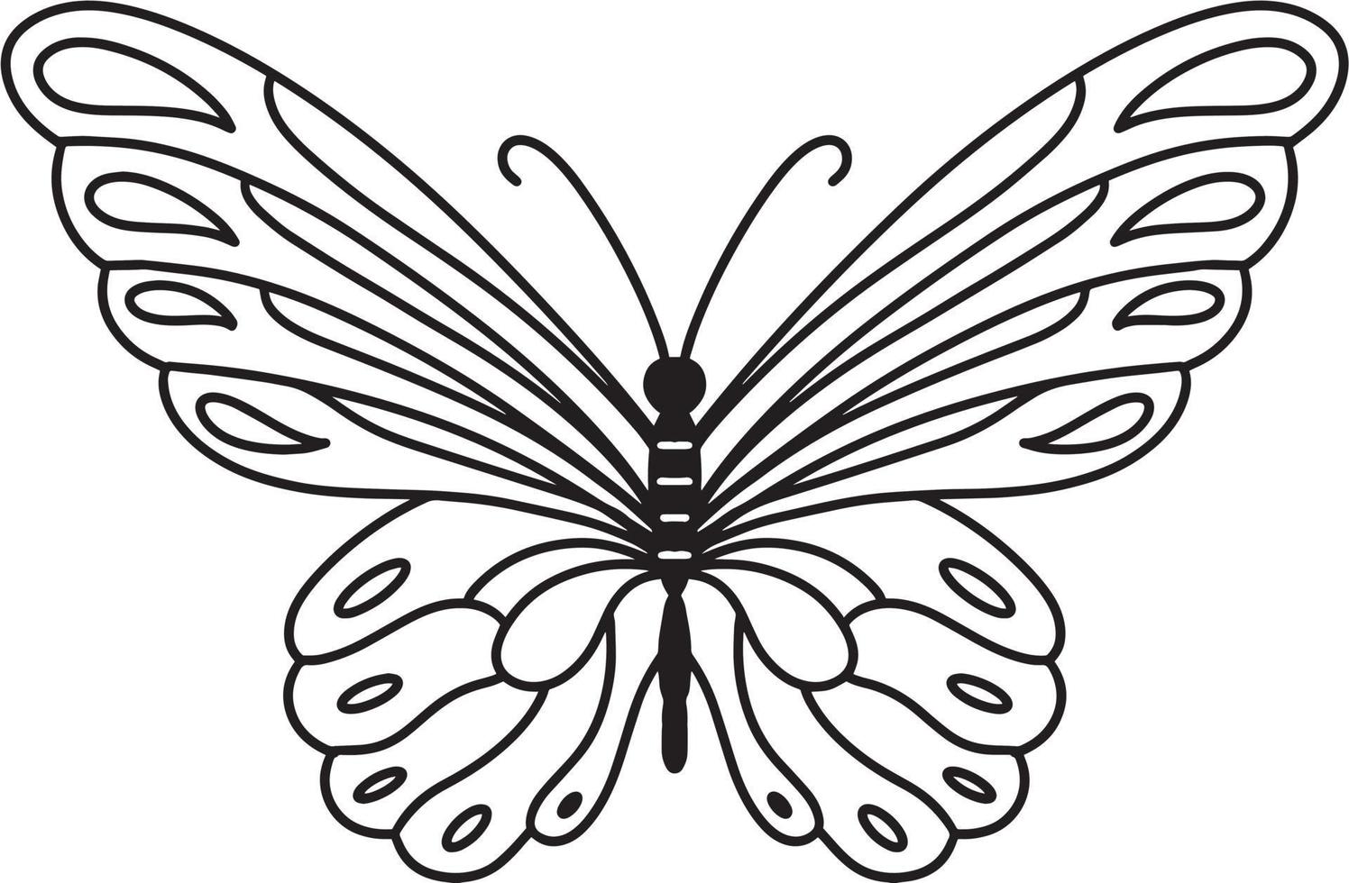 Schmetterlingslinie Vektor-T-Shirt-Design 3 vektor