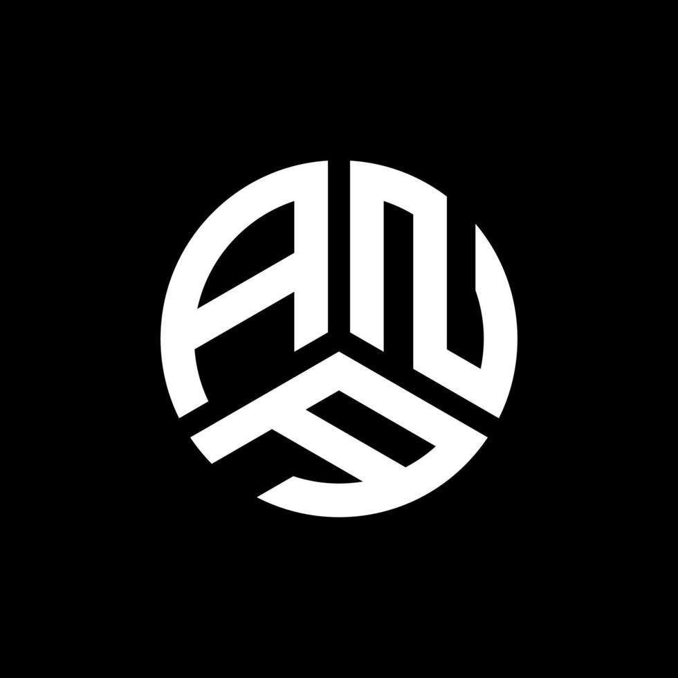 Ana-Brief-Logo-Design auf weißem Hintergrund. Ana kreatives Initialen-Buchstaben-Logo-Konzept. ana Briefgestaltung. vektor