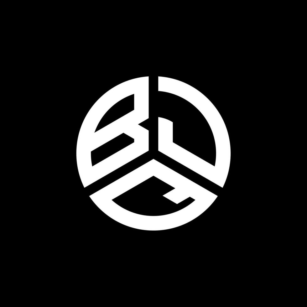 bjq-Brief-Logo-Design auf weißem Hintergrund. bjq kreative Initialen schreiben Logo-Konzept. bjq Briefgestaltung. vektor
