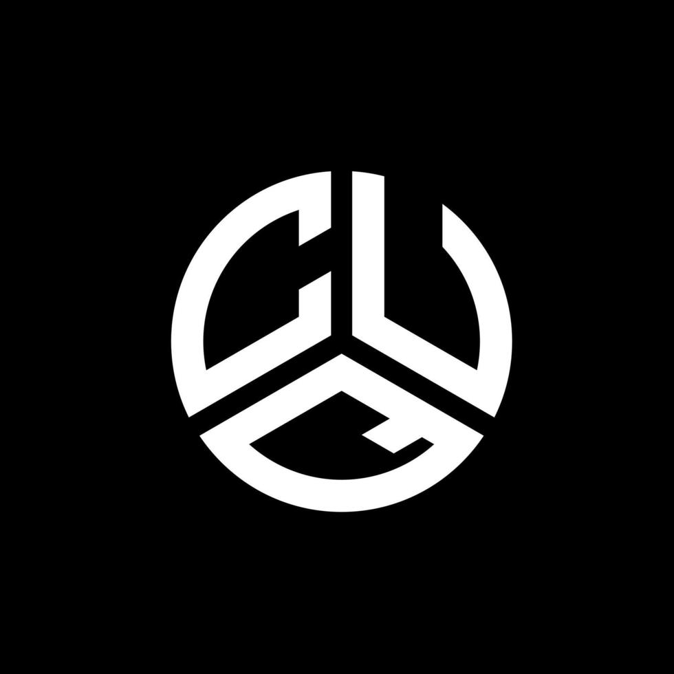 cuq-Buchstaben-Logo-Design auf weißem Hintergrund. cuq kreative Initialen schreiben Logo-Konzept. cuq Briefgestaltung. vektor
