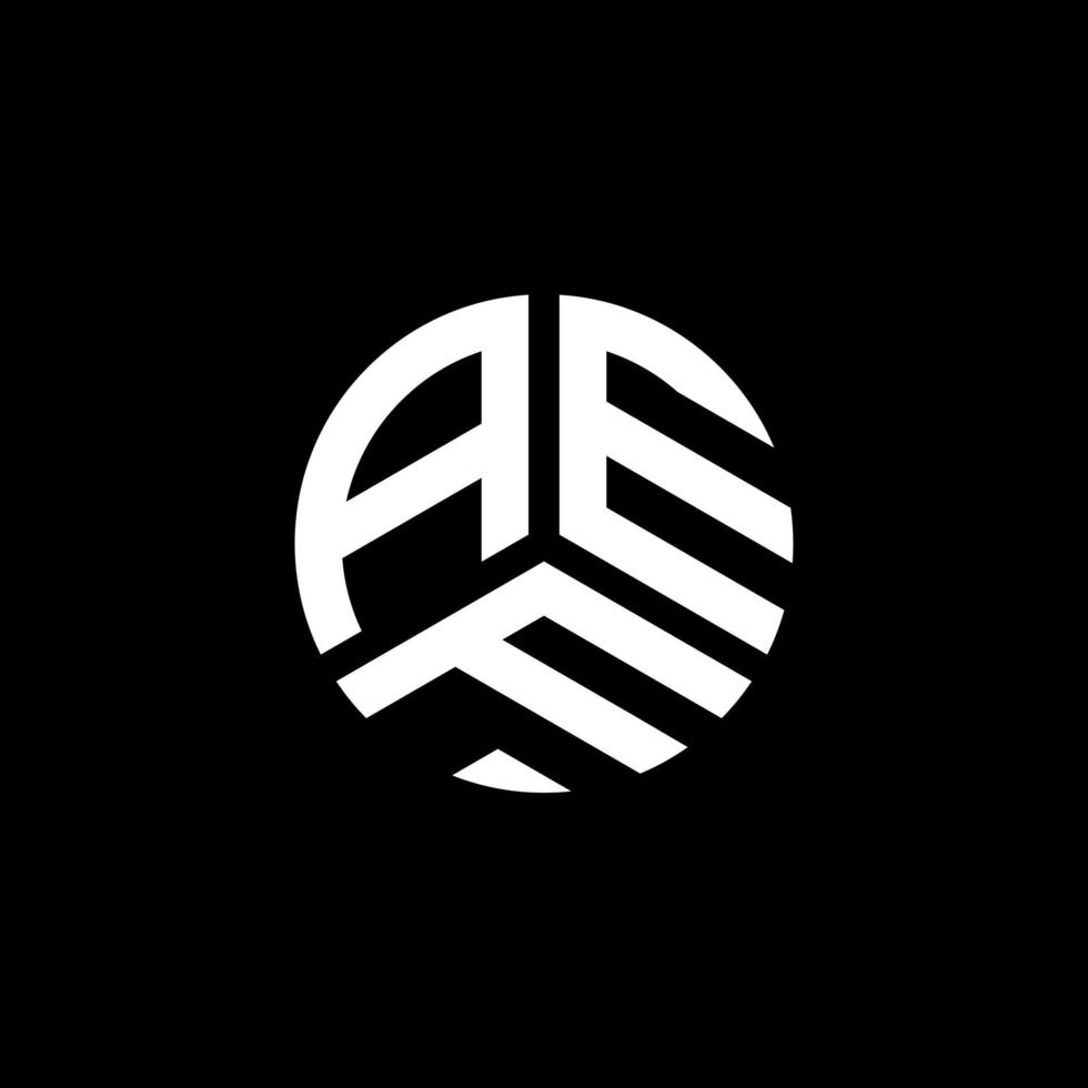 aef-Buchstaben-Logo-Design auf weißem Hintergrund. aef kreatives Initialen-Buchstaben-Logo-Konzept. aef Briefgestaltung. vektor