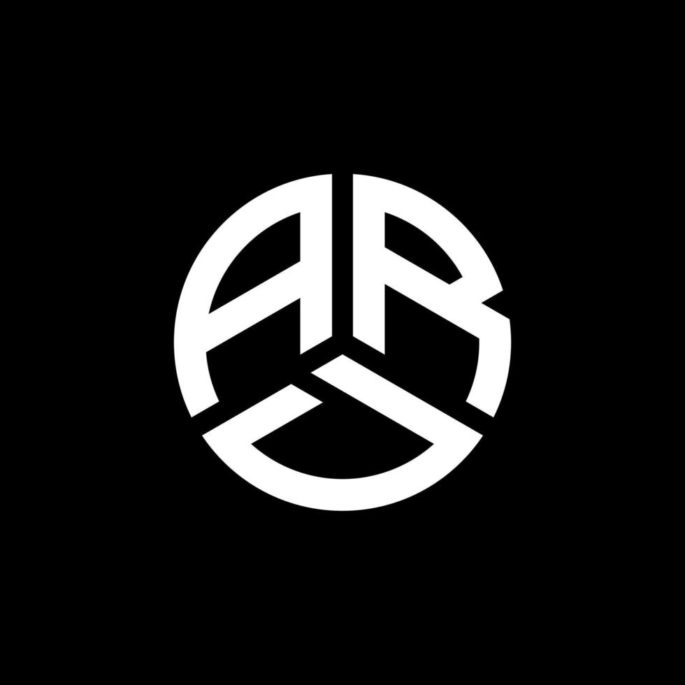 ard-Buchstaben-Logo-Design auf weißem Hintergrund. ard kreative Initialen schreiben Logo-Konzept. ard Briefgestaltung. vektor