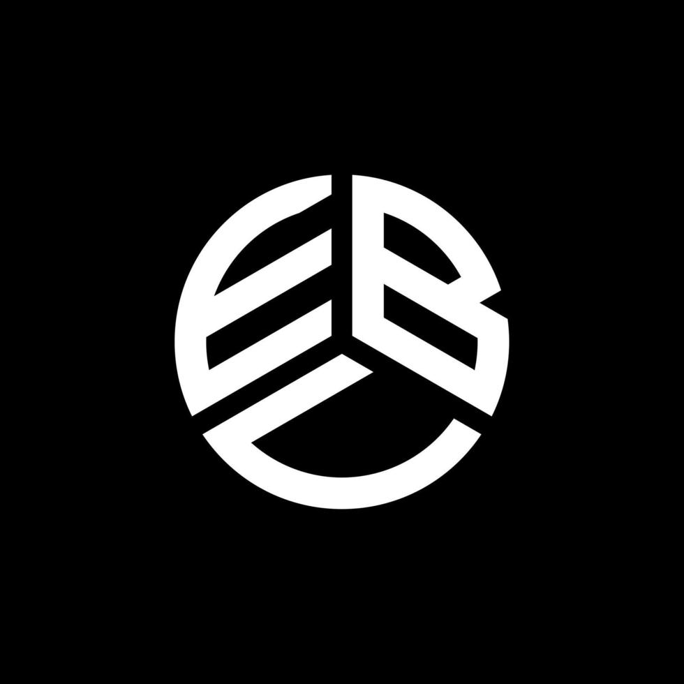 ebu-Brief-Logo-Design auf weißem Hintergrund. ebu kreative Initialen schreiben Logo-Konzept. ebu-Briefgestaltung. vektor