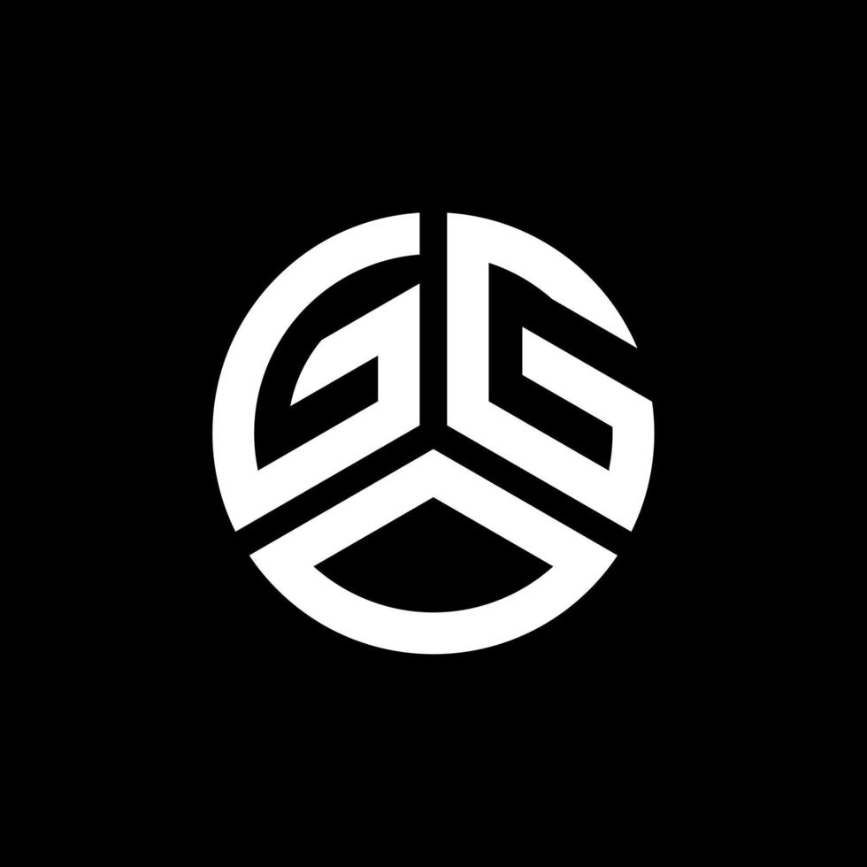 Ggo-Brief-Logo-Design auf weißem Hintergrund. ggo kreatives Initialen-Buchstaben-Logo-Konzept. ggo Briefdesign. vektor