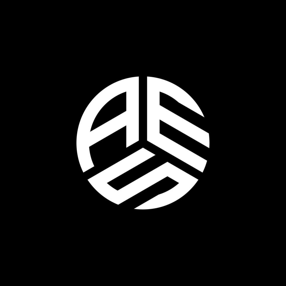 aes-Buchstaben-Logo-Design auf weißem Hintergrund. aes kreatives Initialen-Buchstaben-Logo-Konzept. aes Briefgestaltung. vektor