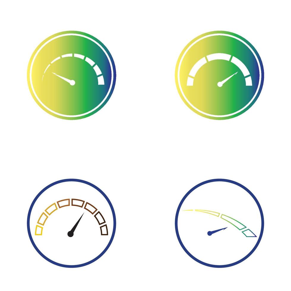 Tachometer-Vektorgrafik-Design-Illustrationsvorlage vektor