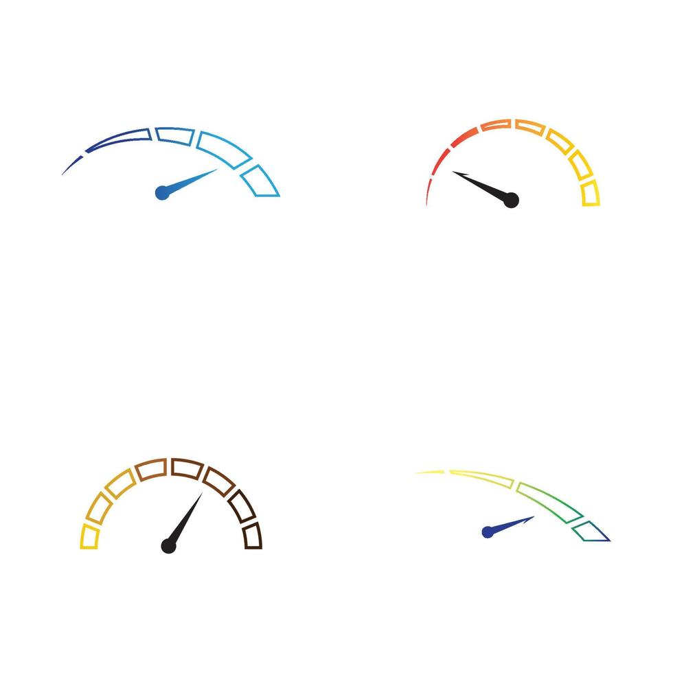 Tachometer-Vektorgrafik-Design-Illustrationsvorlage vektor