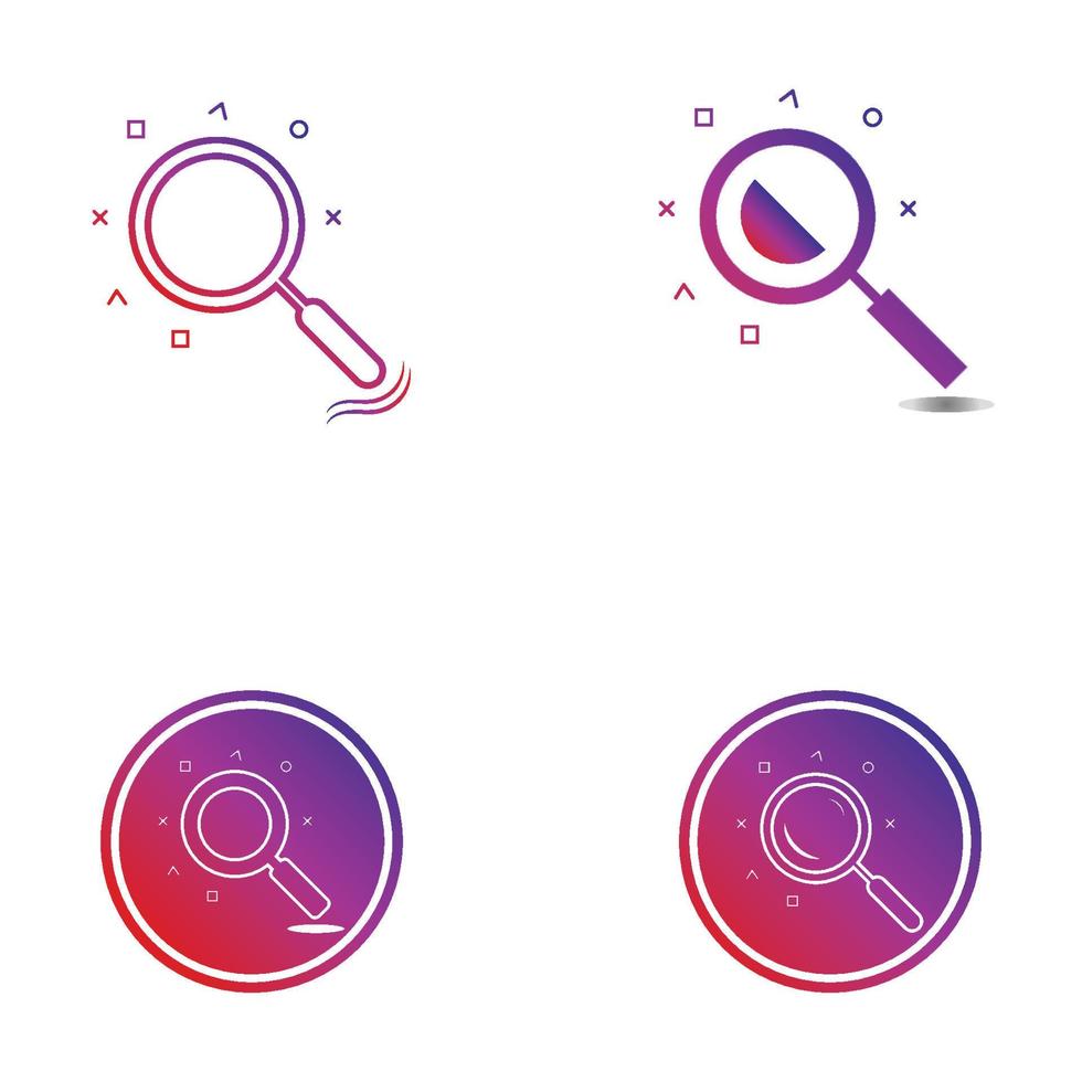Suche Vektor-Logo-Icon-Design-Hintergrund vektor