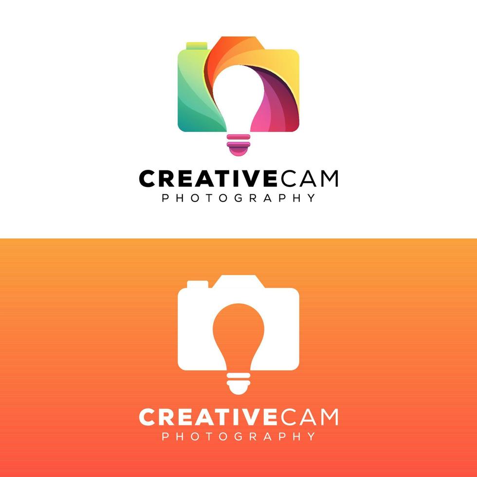 kreativ kamerafotografering logotyp design vektor mall