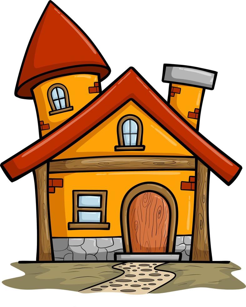 hus illustration tecknad vektor