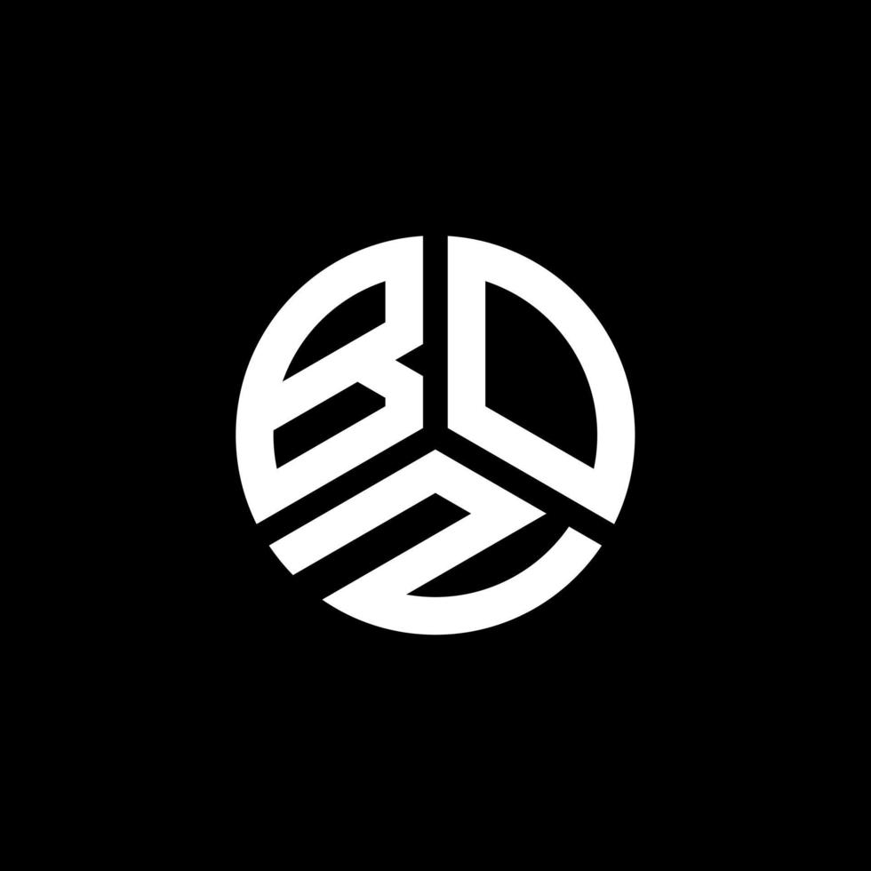 boz-Brief-Logo-Design auf weißem Hintergrund. boz kreative Initialen schreiben Logo-Konzept. boz Briefgestaltung. vektor