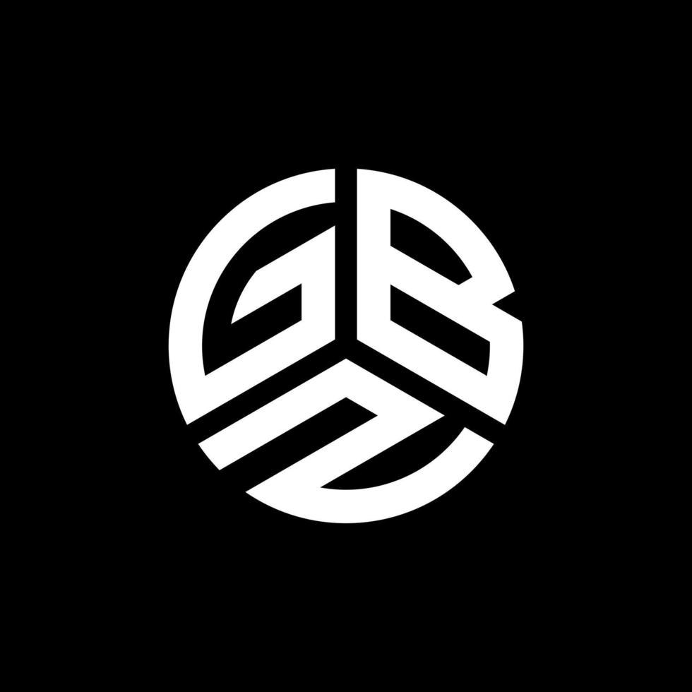 gbz brev logotyp design på vit bakgrund. gbz kreativa initialer brev logotyp koncept. gbz bokstavsdesign. vektor