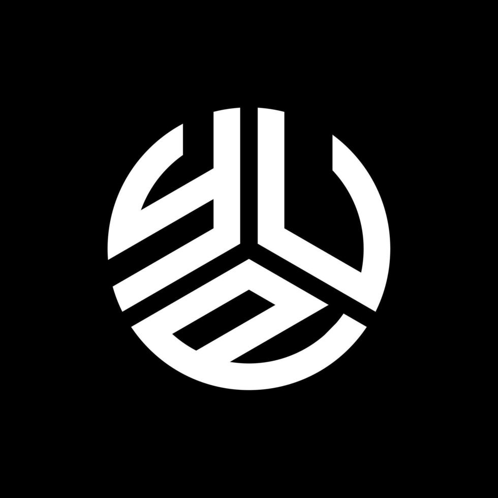 YUP-Brief-Logo-Design auf schwarzem Hintergrund. yup kreative Initialen schreiben Logo-Konzept. Yup Briefgestaltung. vektor