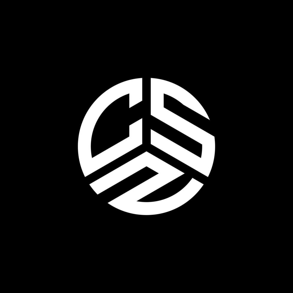 csz-Brief-Logo-Design auf weißem Hintergrund. csz kreative Initialen schreiben Logo-Konzept. csz Briefgestaltung. vektor