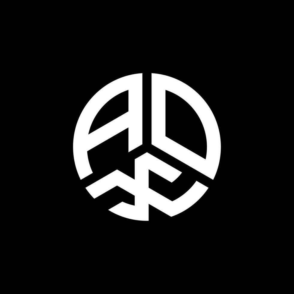 aox-Buchstaben-Logo-Design auf weißem Hintergrund. aox kreatives Initialen-Buchstaben-Logo-Konzept. aox Briefgestaltung. vektor