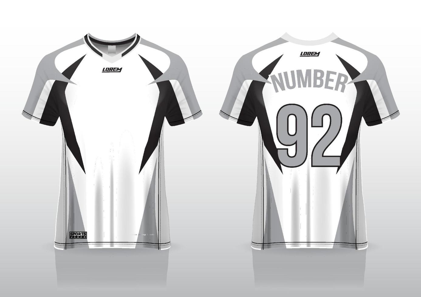 Fußballtrikot-Design für Outdoor-Sportarten vektor