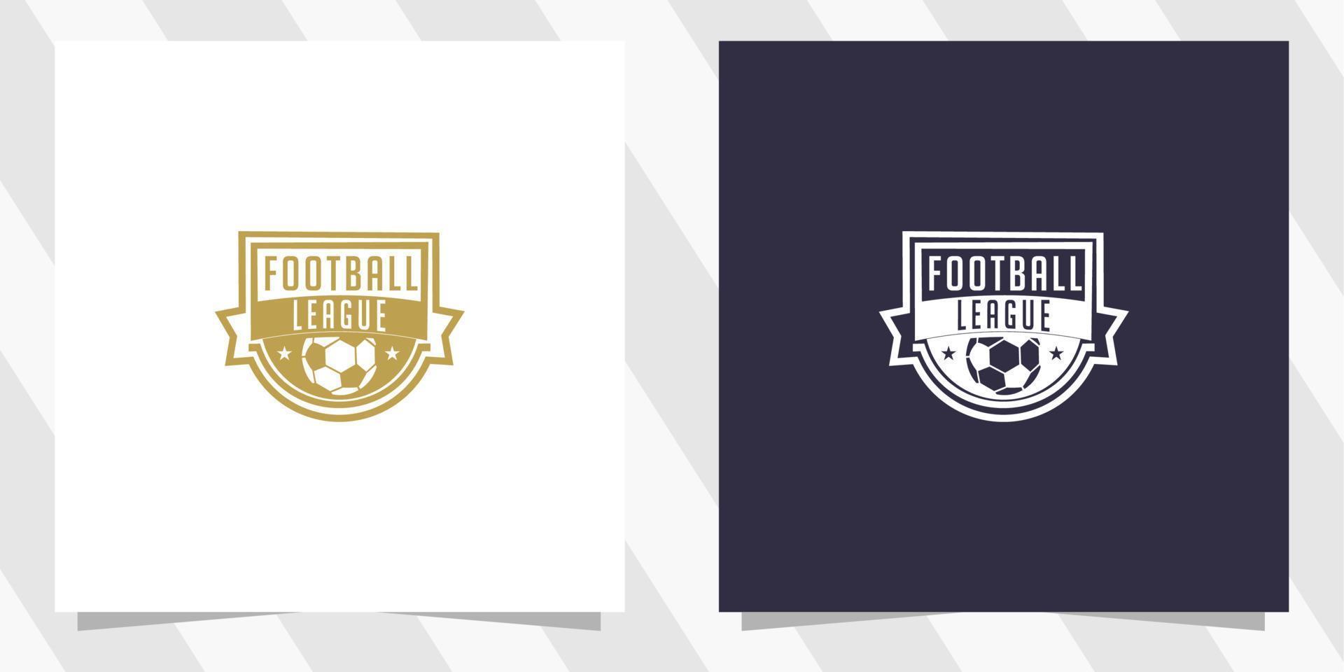 fotboll fotboll emblem turnering mall vektor