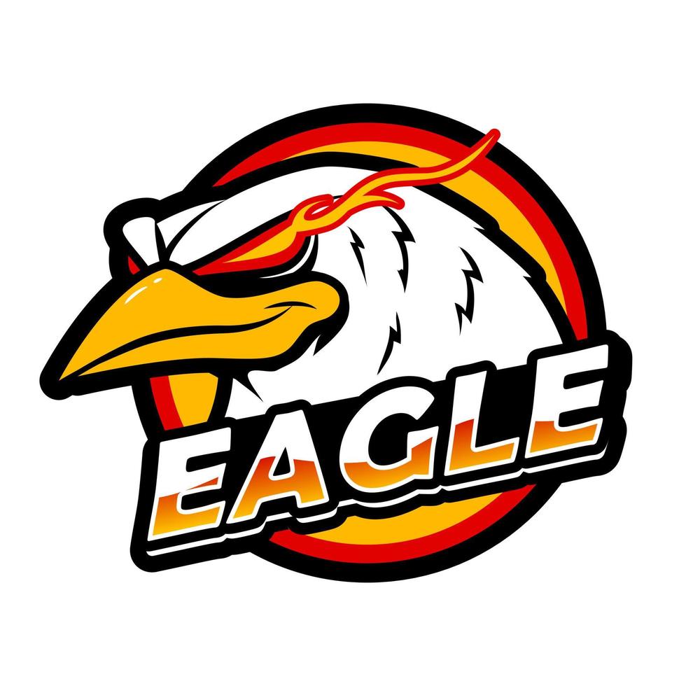 head eagle arg maskot för sport och esports logotyp vektorillustration vektor