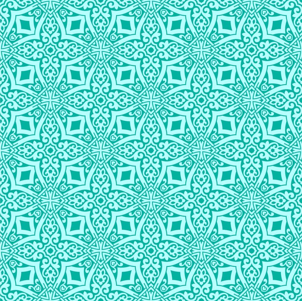 Aqua mit blaugrünem Detail geometrisches Muster vektor