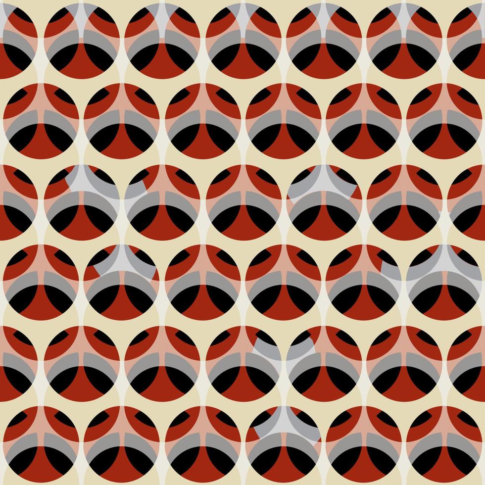 abstraktes nahtloses Muster. künstlerischer geometrischer Zierhintergrund. circles.good für Stoff-, Textil-, Tapeten- oder Verpackungshintergrunddesign vektor