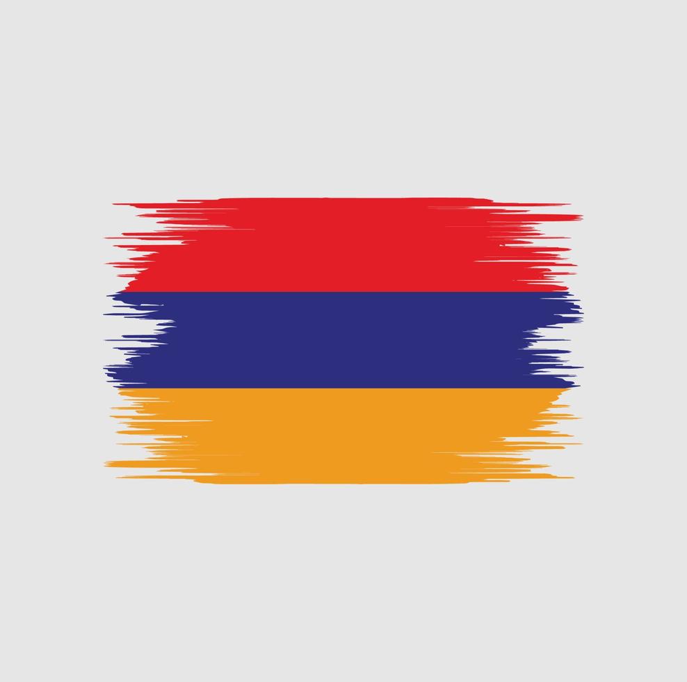 armenien flagge bürste vektor