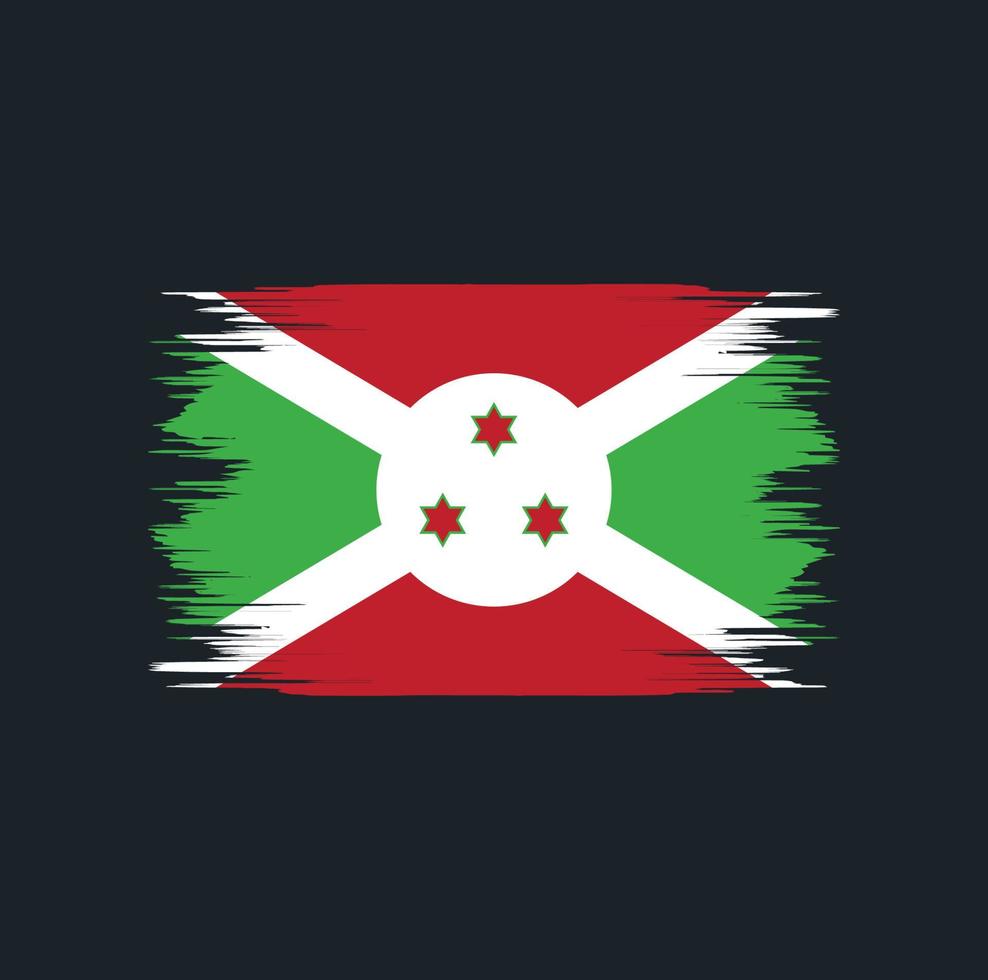 burundi flaggborste vektor