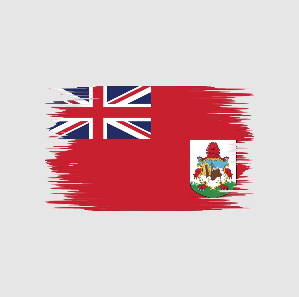 bermuda flagga borste vektor