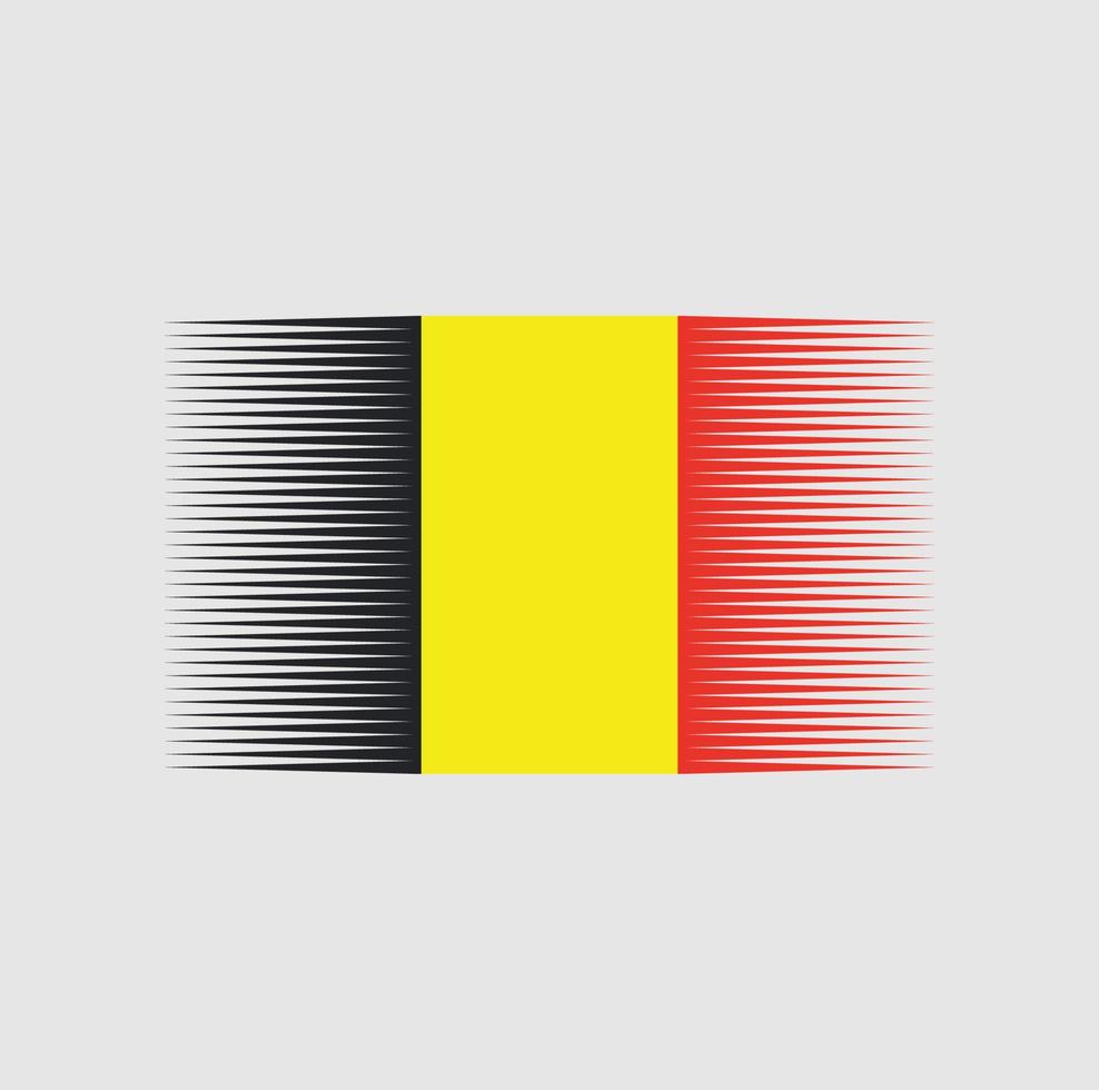 Belgiens flagga borste. National flagga vektor