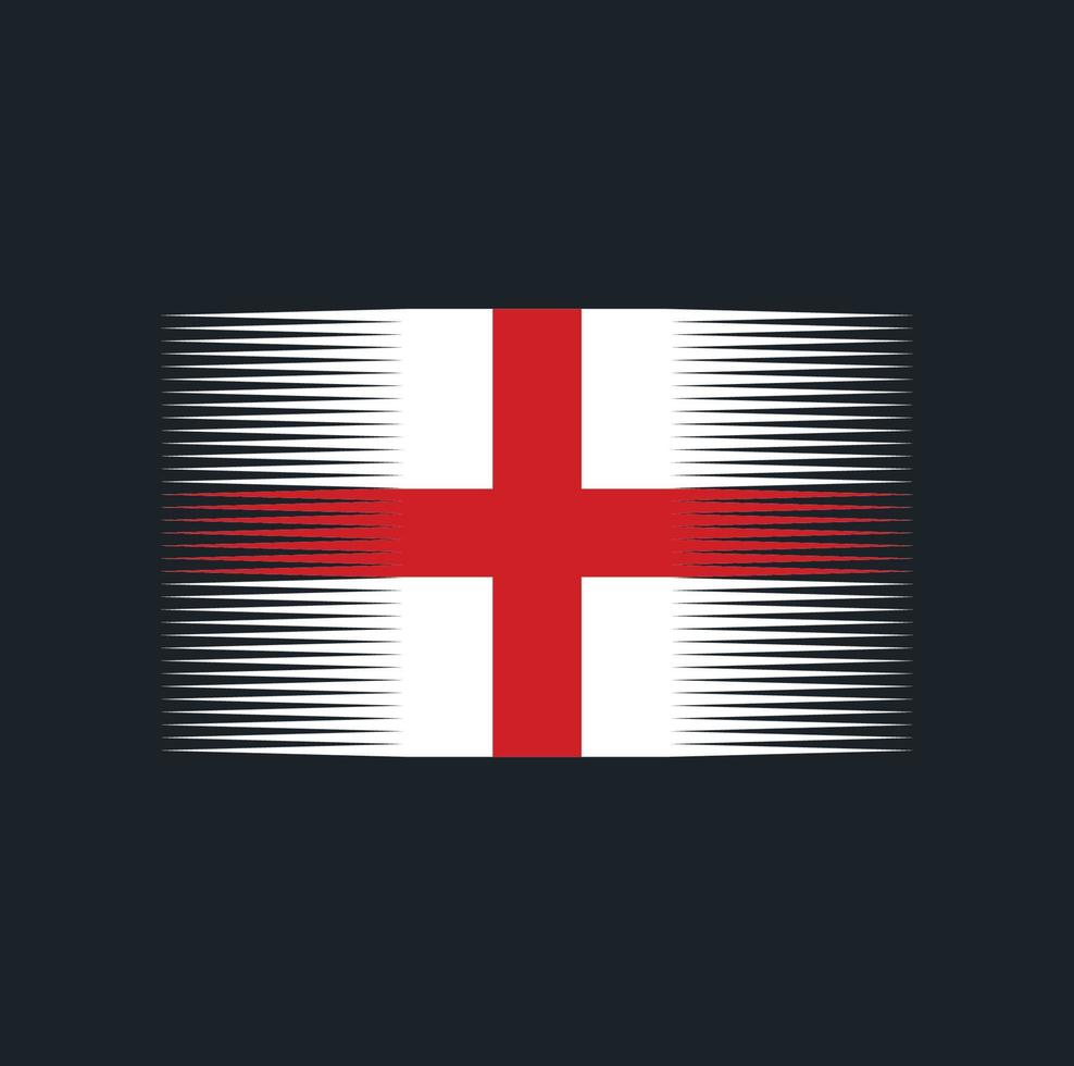 England-Flagge-Pinsel. Nationalflagge vektor