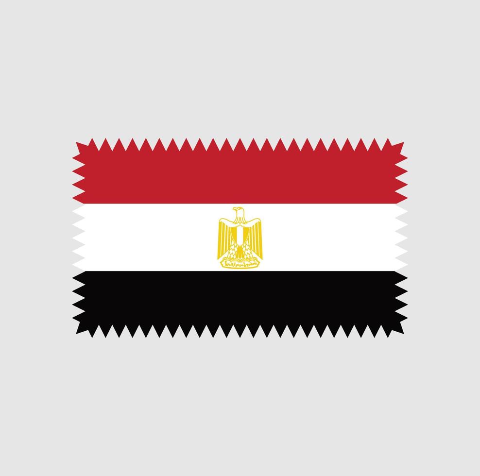 Egypten flagga vektor design. National flagga