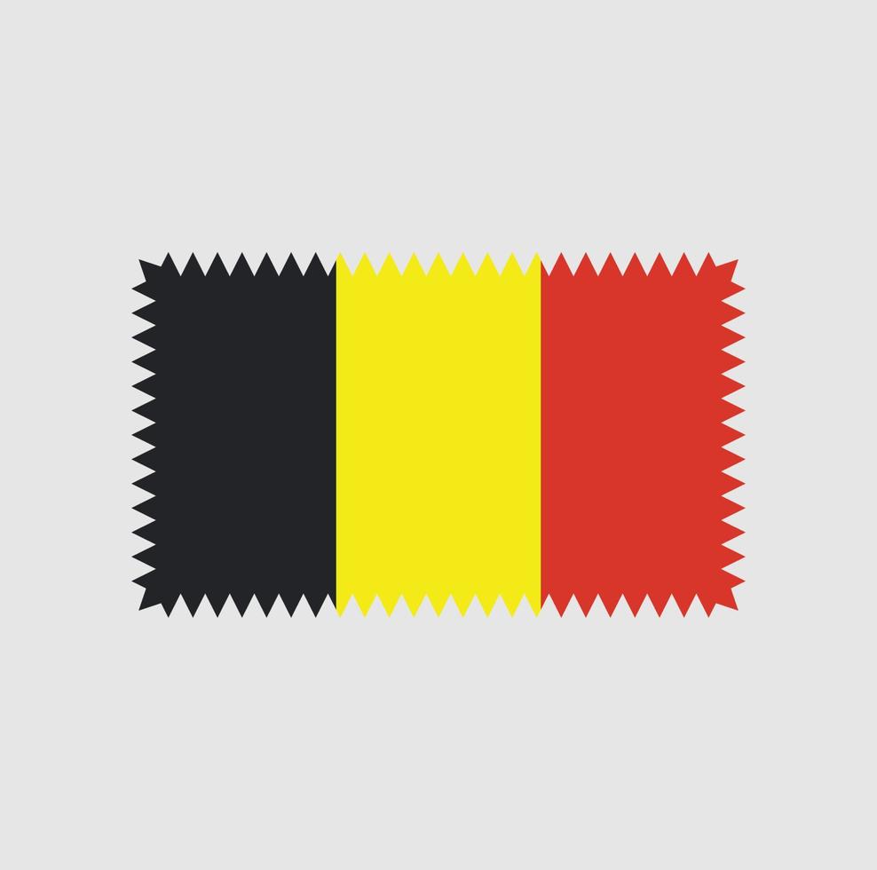 Belgien flagga vektor design. National flagga