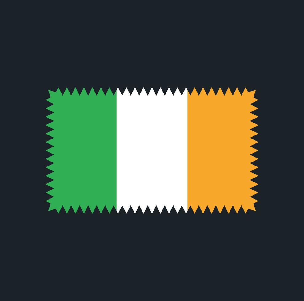 Irland flagga vektor design. National flagga