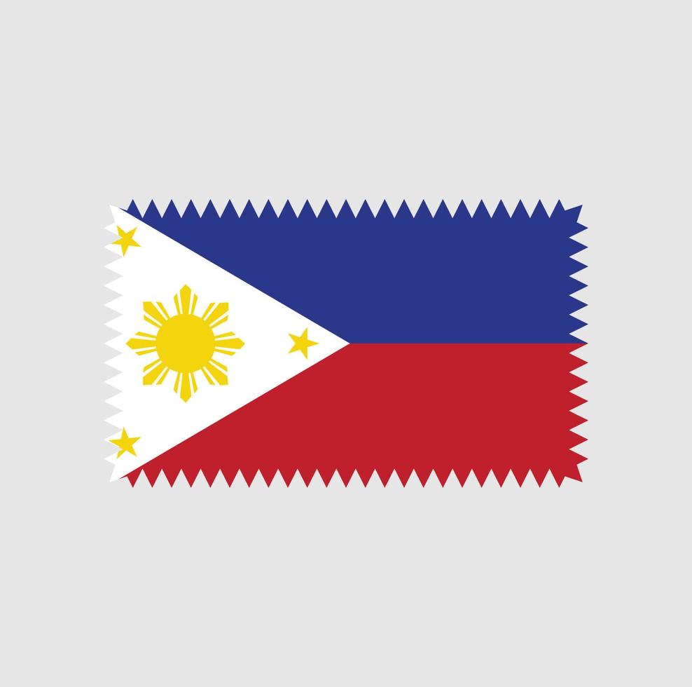 Filippinernas flagga vektor design. National flagga