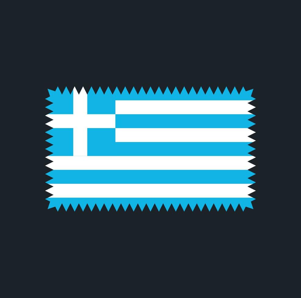 Vektordesign der griechischen Flagge. Nationalflagge vektor