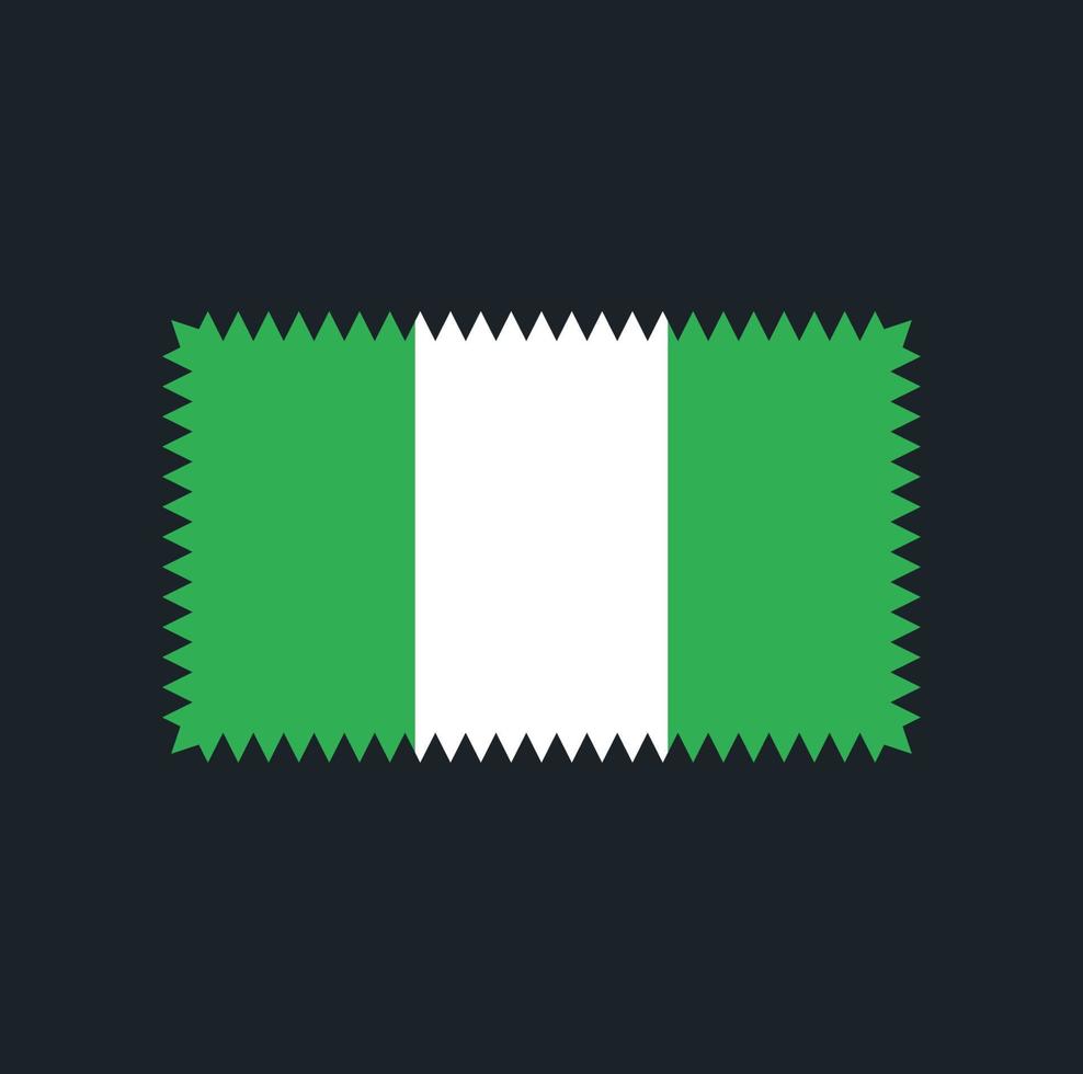 nigeria flagga vektor design. National flagga