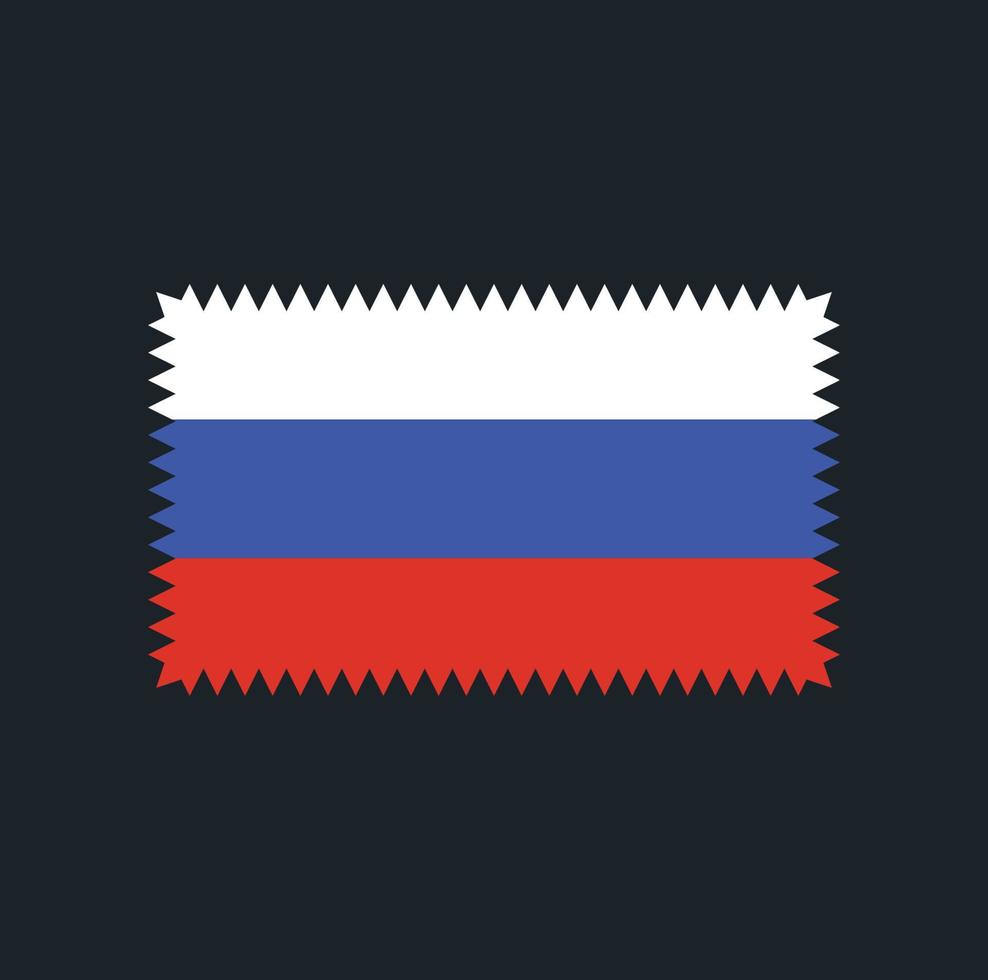 Russland-Flaggenvektordesign. Nationalflagge vektor