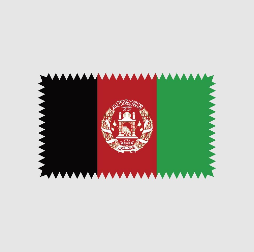 Afghanistan flagga vektor design. National flagga