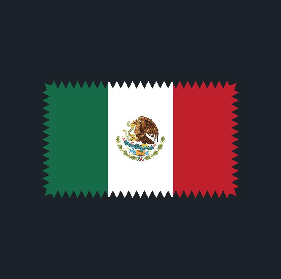 Mexiko flagga vektor design. National flagga