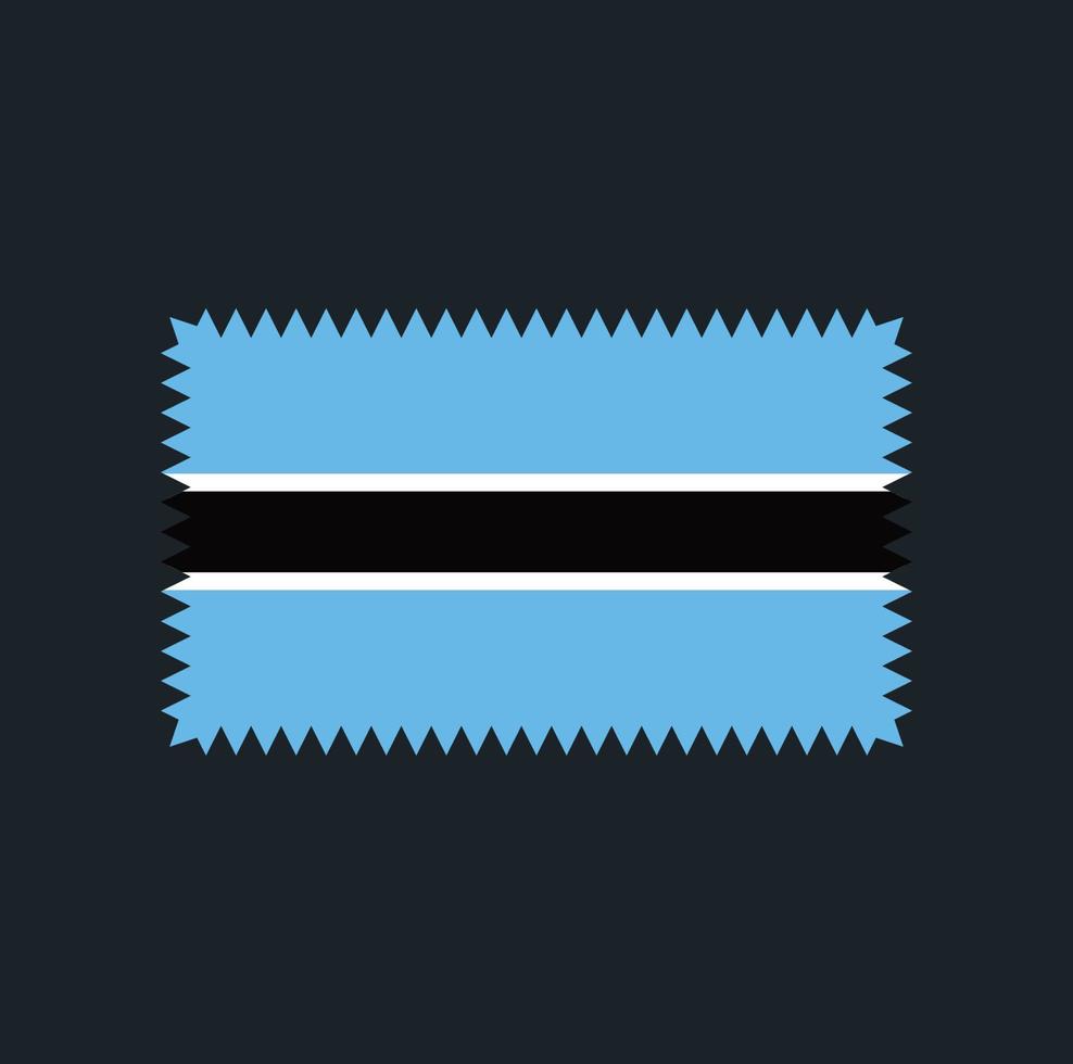 Botswana-Flaggenvektordesign. Nationalflagge vektor