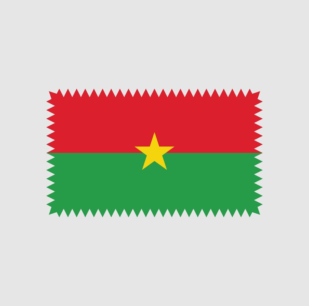 burkina faso flagga vektordesign. National flagga vektor