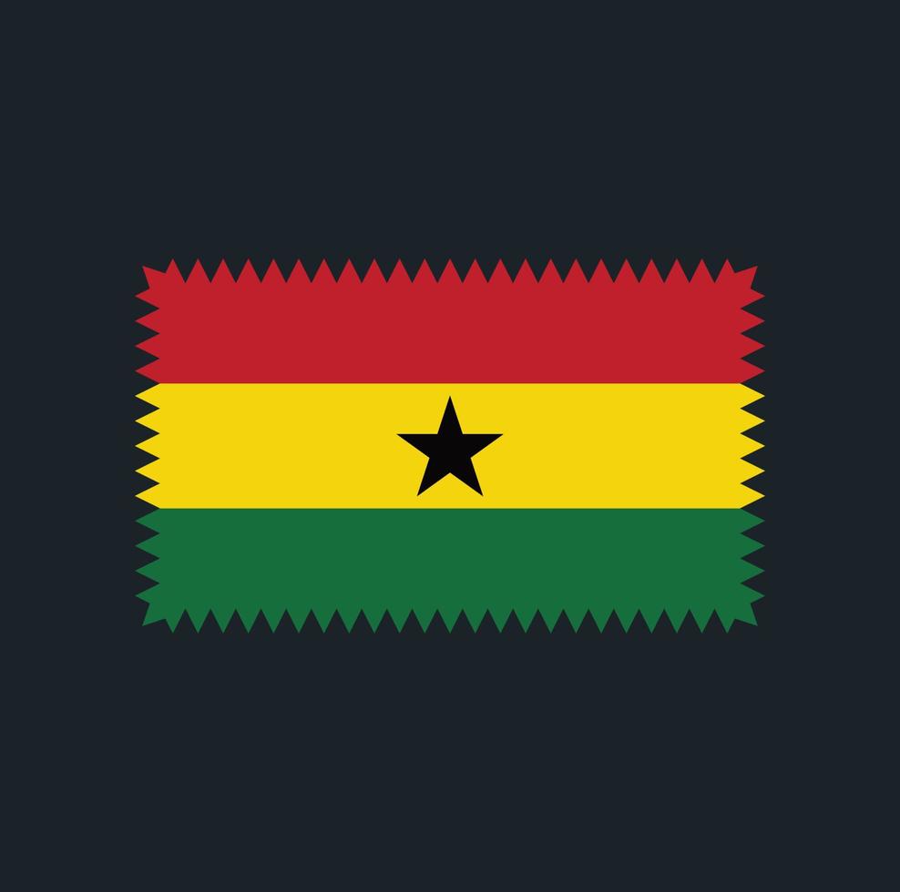 ghana flagga vektor design. National flagga