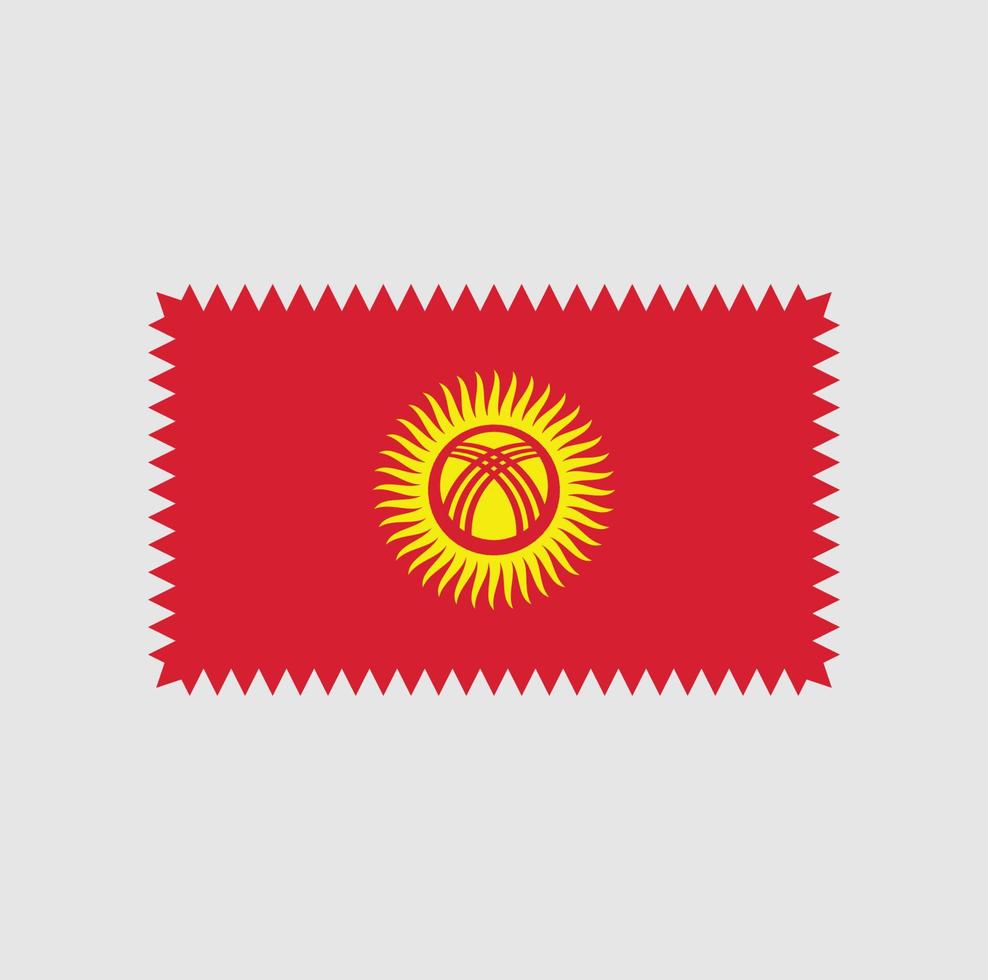 Kirgizistan flagga vektor design. National flagga