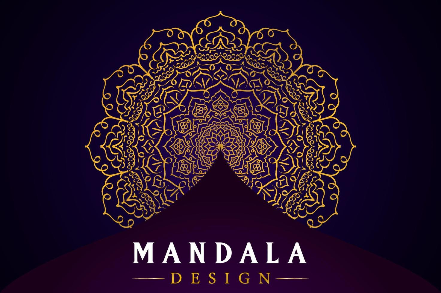 Mandala-Design für Malbücher. dekorative runde Ornamente. vintage dekorative elemente. orientalisches Muster, Vektorillustration. vektor