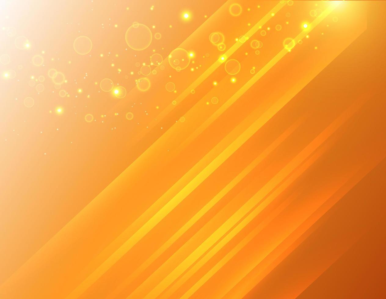 schöner orangefarbener Farbverlauf abstrakter Hintergrund. orangefarbener abstrakter Hintergrundvektor mit glänzenden Formen. vektor