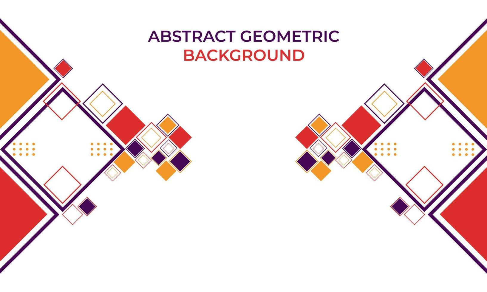 platt färgglad abstrakt geometrisk bakgrund vektor