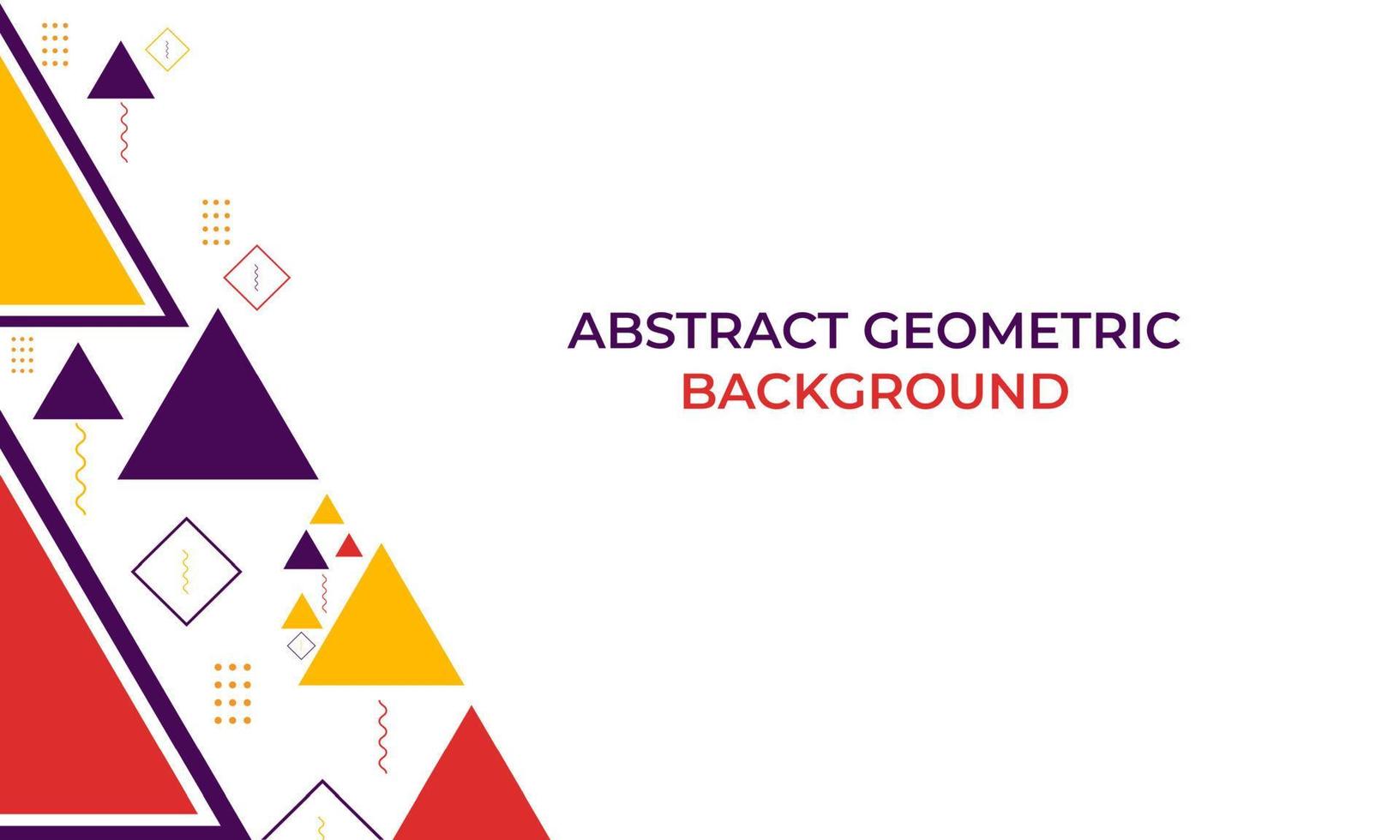 Hintergrund der geometrischen Form des bunten Dreiecks vektor